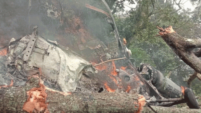 ഹെലികോപ്റ്റര്‍ അപകടം: എല്ലാ സൈനികരുടേയും മൃതദേഹങ്ങള്‍ തിരിച്ചറിഞ്ഞു
