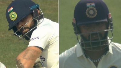 പന്തിനെ നോക്കി ദഹിപ്പിച്ച് കോഹ്‌ലി, പകച്ച് താരം; വീഡിയോ വൈറല്‍